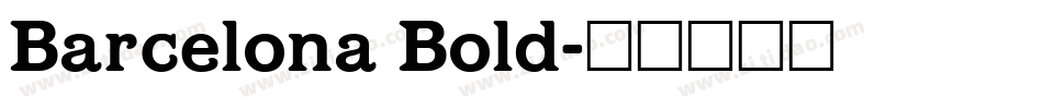 Barcelona Bold字体转换